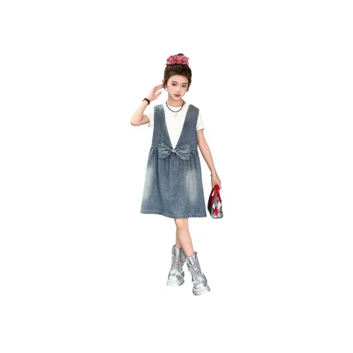 URBANSHOW Женская джинсовая юбка с завязками