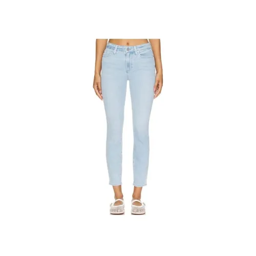 PAIGE Светло-синие Женские Джинсы