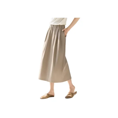 IHIMI Повседневный Длинный Юбка Женские