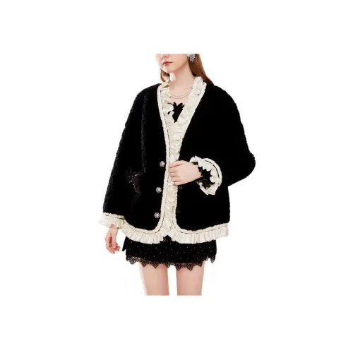 AIVEI Черный Женские меховые изделия