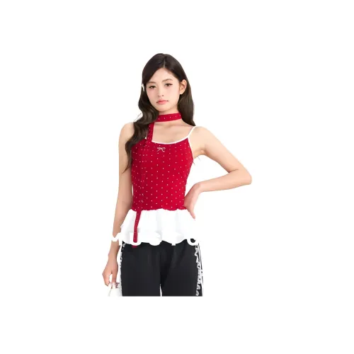 MUSTOFF Red Женские Камисоли