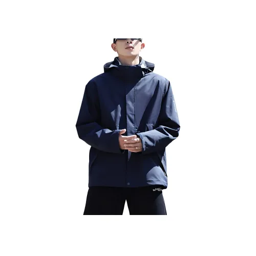 361° Ветрозащитный Теплоизоляционный Ветровка Мужской Темно-синий