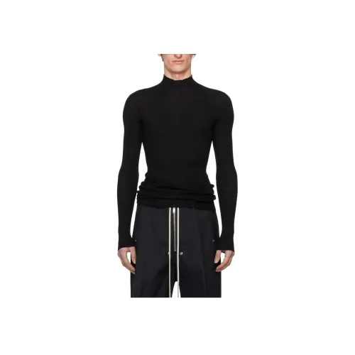 RICK OWENS Черные Мужские Свитера