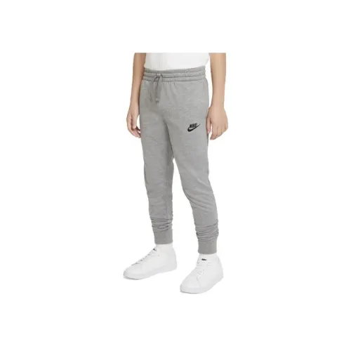 NIKE Серые Kids Вязаные Тренировочные Брюки