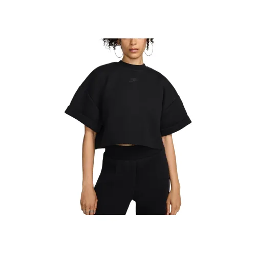 nike Sportswear Tech Fleece КРОП ТОП Женский Черный