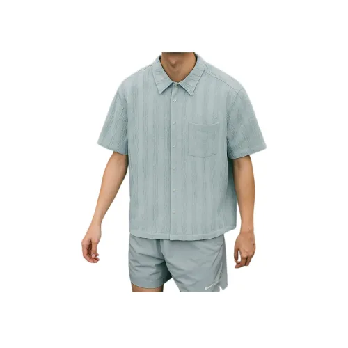 YEARNED Небесно-голубая унисекс рубашка