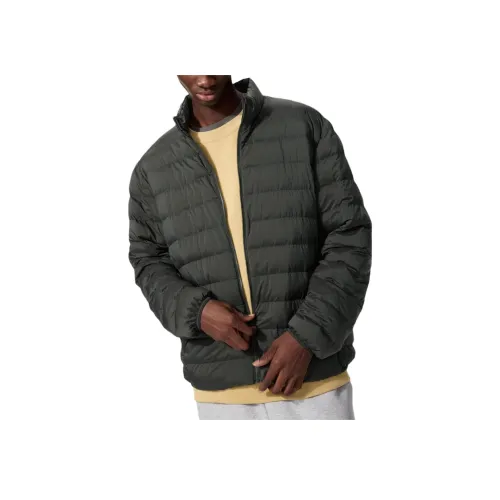 UNIQLO Оливковый Мужской Пуховик
