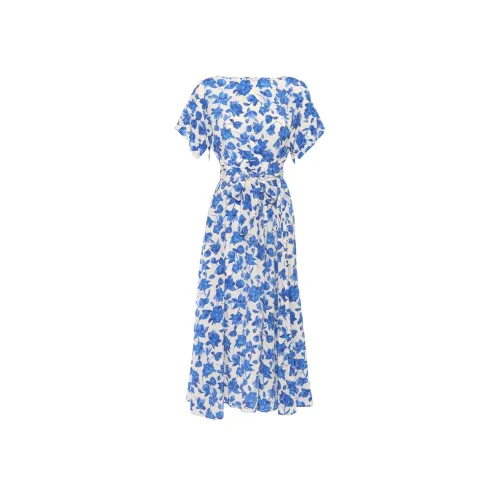 WEEKEND MaxMara Короткий рукав Платье Женское Синий