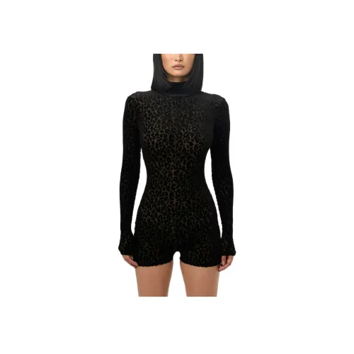 NAKED WARDROBE Romper с принтом "Выгорание" комбинезон женский