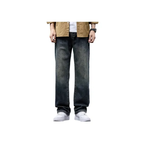 JEEP SS24 Джинсы Мужские Синий Серый