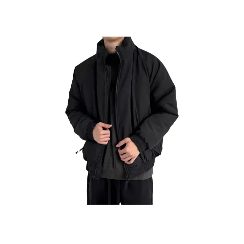 NOOING Хлопковый пуховик унисекс черного цвета