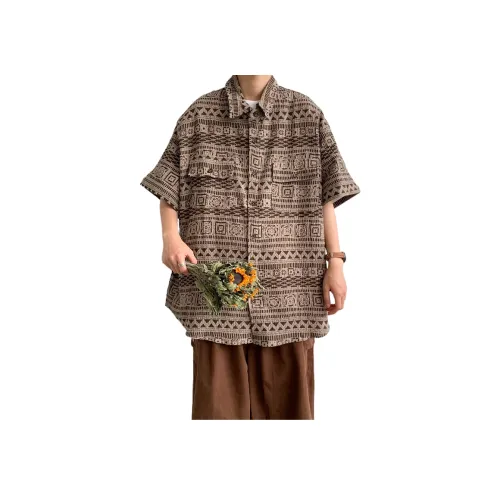 Хаки Унисекс Рубашки