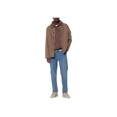 UNIQLO Denim Series Озерно-голубой Мужские Джинсы