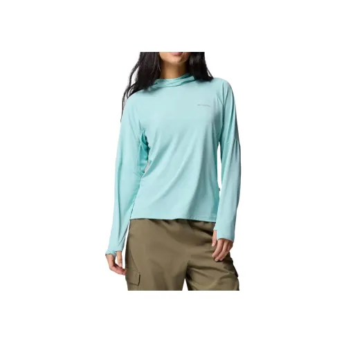 Коллаборация Columbia Женские Синие T-рубашки