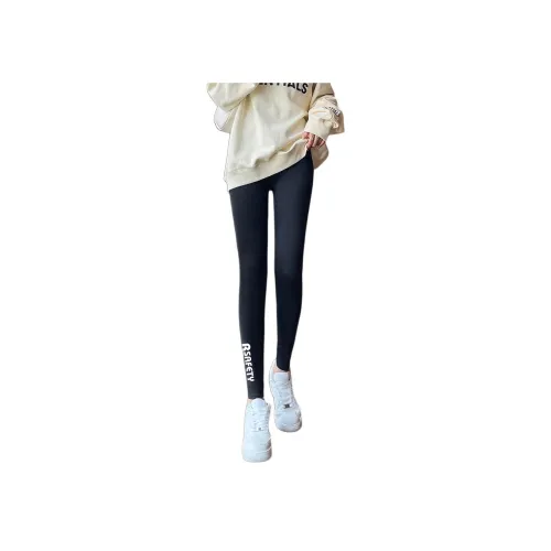 WEIXI Черные Женские Леггинсы