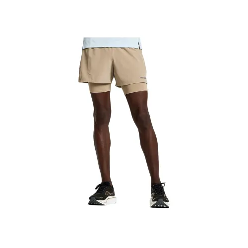 Saucony Outpace Khaki Мужские Повседневные Шорты