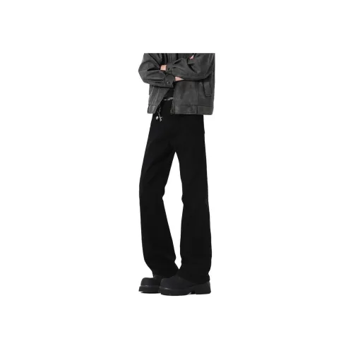 AOPAISHARK Черный Унисекс Джинсы