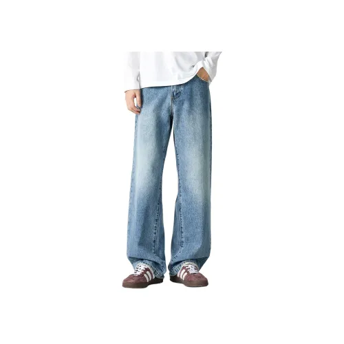 MISULI Элегантные синие унисекс джинсы