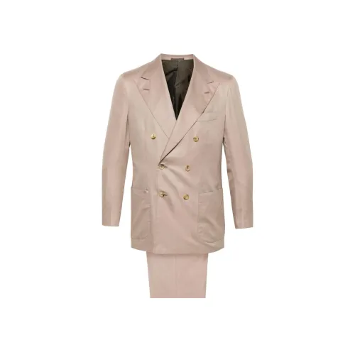 KITON Бизнес-костюм мужской цвет землисто-коричневый