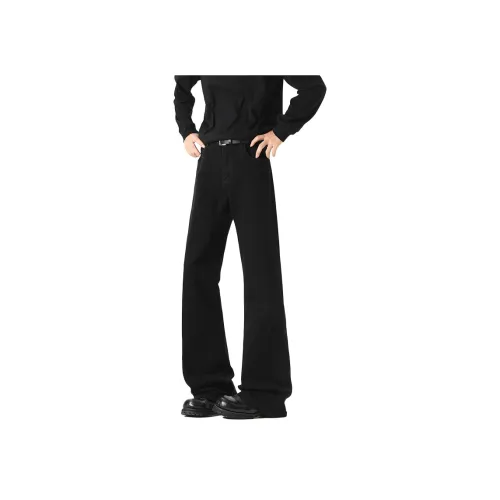 SHIGUANGLULU Черные Унисекс Джинсы