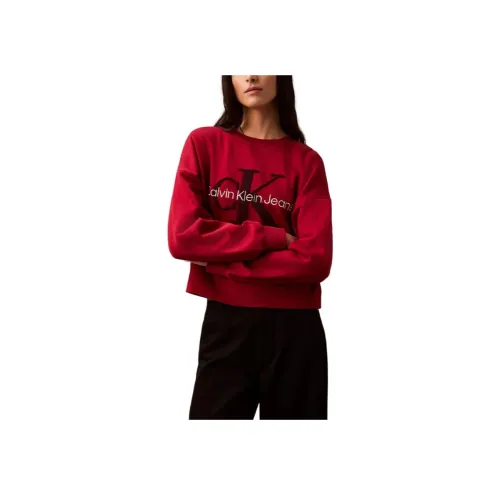 CALVIN KLEIN Толстовка Женская Бордовая