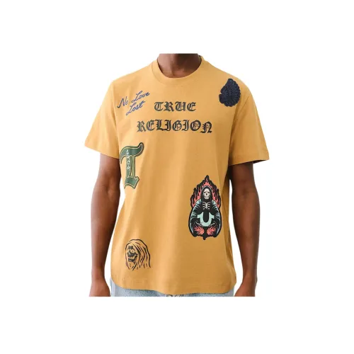 TRUE RELIGION T Рубашка Мужская Желтая