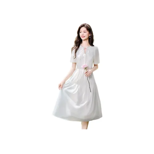 Like The Age Of Water Короткий рукав Платье Женское