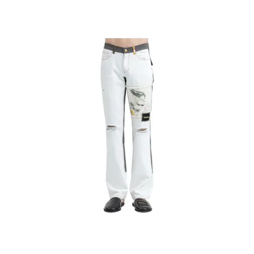 WE11DONE Белый Мужской Джинсы