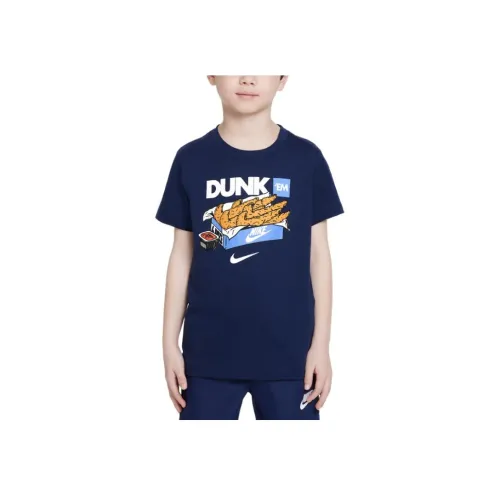 nike Dunk T Рубашка Полночь Морской синий Дети Возраст 3-7 лет