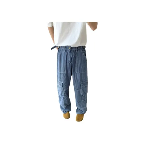 W7H1 Синий Унисекс Джинсы