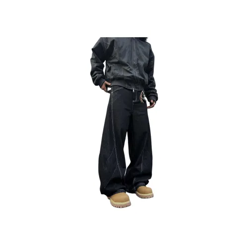 MORii Черные Унисекс Джинсы