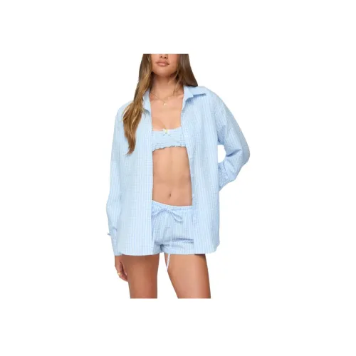 Edikted Yaffa OVERSIZED GINGHAM Пуговица Вверх Рубашка Женские