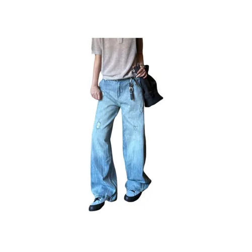 YGHOME OFFICIAL Синий Унисекс Джинсы