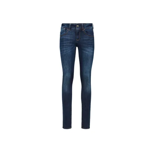 STAR RAW Lynn MID Skinny Джинсы Женские Blue