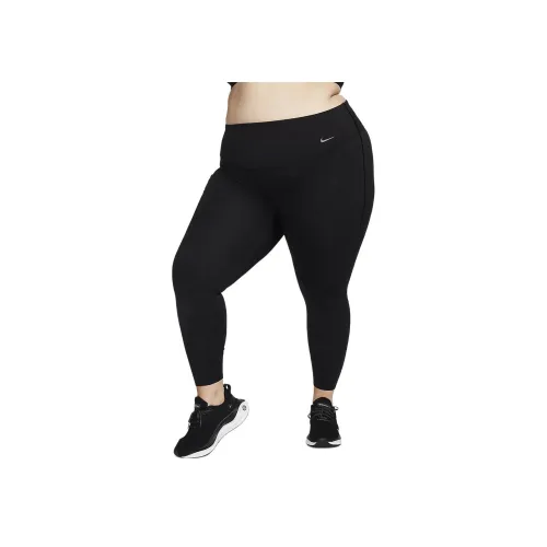 Найк Леггинсы с средней поддержкой высокой посадкой длиной 7 8 с карманами спортивные брюки спортивная одежда женские черные