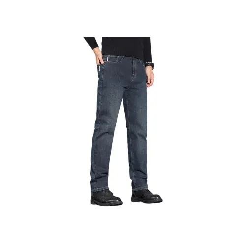 YUQIAN Синий Черный Мужские Джинсы