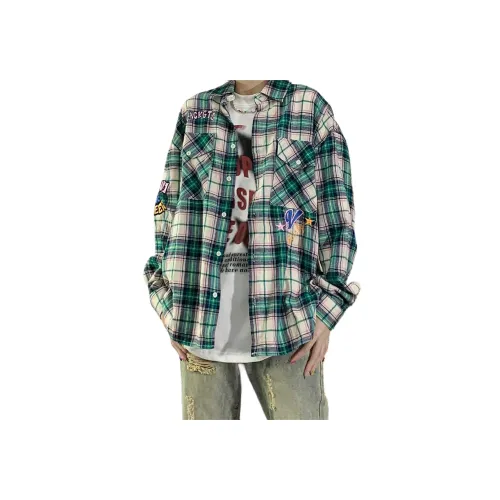 PISYPOX Зеленый Унисекс Рубашки