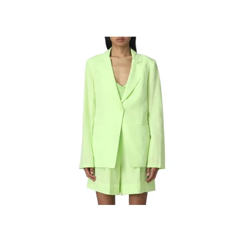 La DOUBLEJ. Бизнес-костюм пальто женское ярко-зеленое