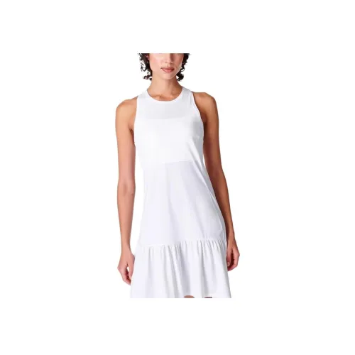 Sweaty Betty Белые Женские Платья без рукавов