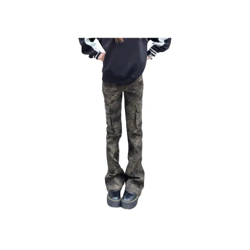 Menglaini Женские джинсы с камуфляжем