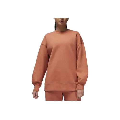 Jordan Flight Fleece Толстовка Женская Серый Персик