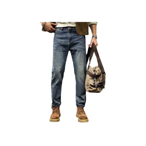 LUJIEBANG Синий Мужской Джинсы