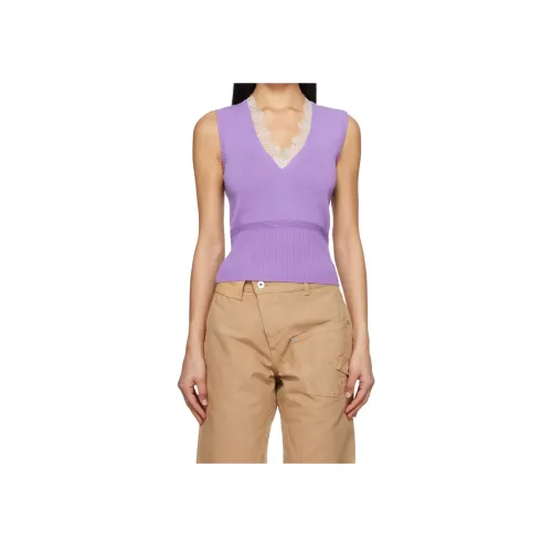 JW Anderson Фиолетовые Женские Майки