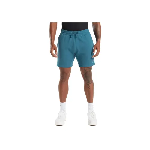 GYMSHARK Crest Шорты Повседневные шорты Мужские Синие