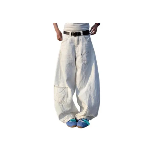 GEOGRE ALEX Белые Унисекс Джинсы