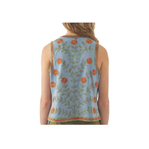ANTIK BATIK Синие Женские Жилеты