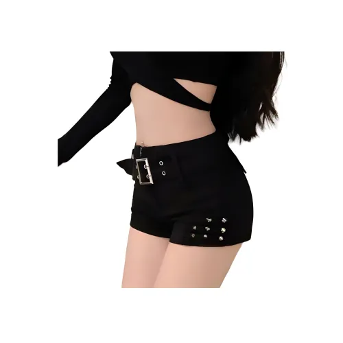 YEARNED Джинсовые шорты Женские Черные