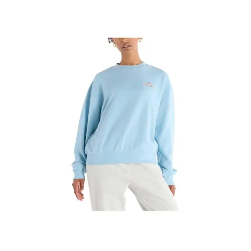 New Balance French Terry Толстовка Женская Синяя