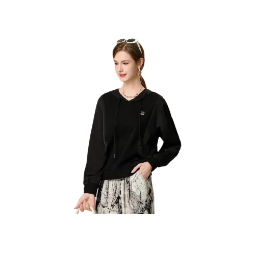 FENHONGMALI Толстовка Женская Черная