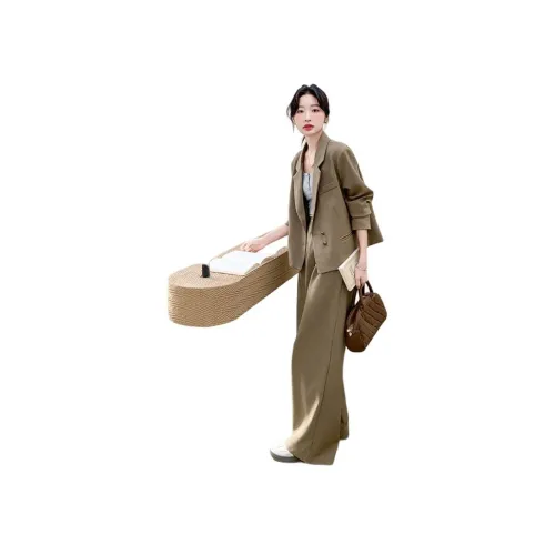 MEXICAN Khaki Женские Повседневные Костюмы